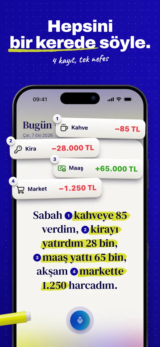 Hepsini bir kerede söyle.